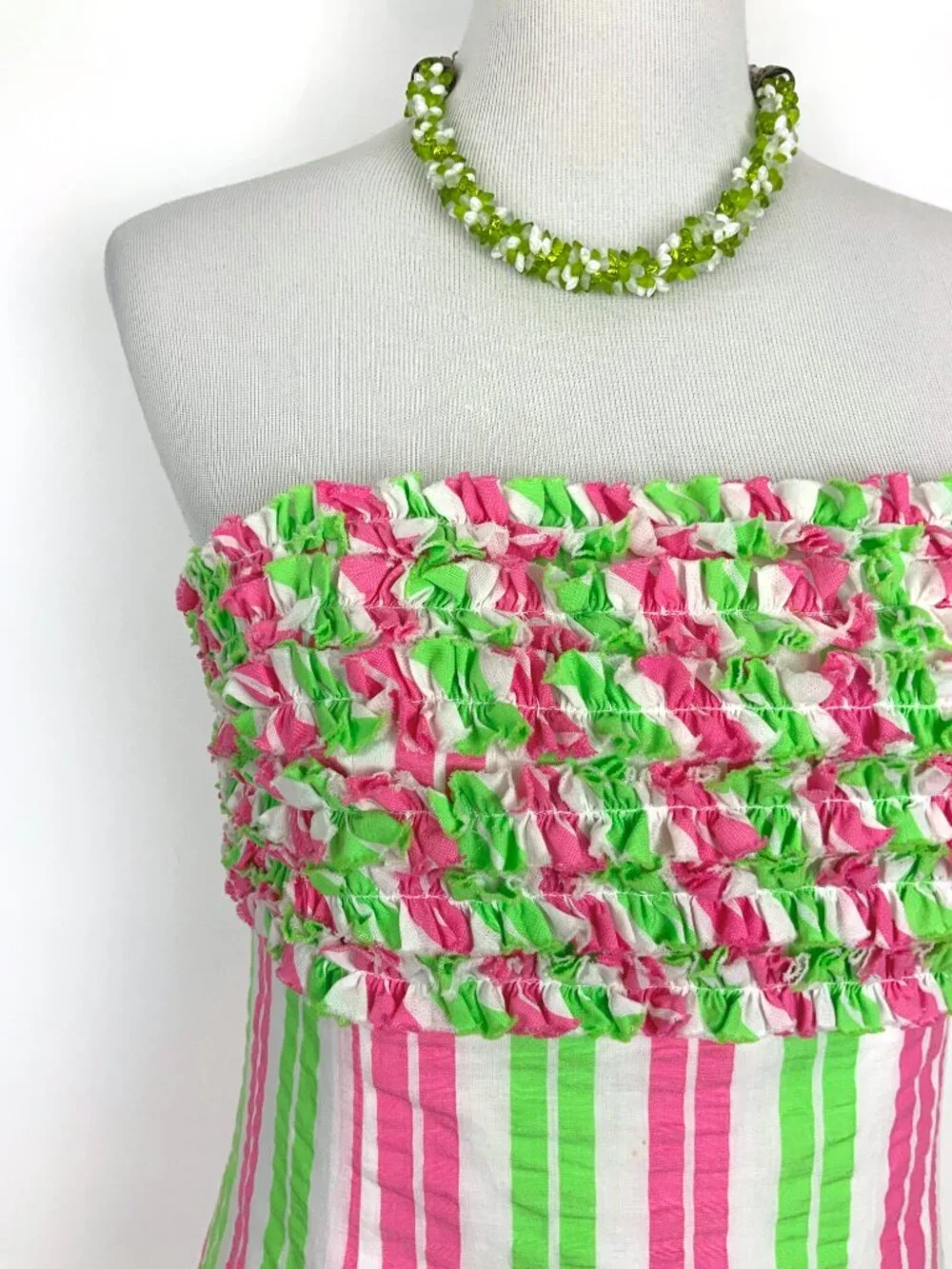 Lilly Pulitzer Franco Cotton Strapless Mini Dress Summer Vacation Sz 8 - Picture 3 of 16